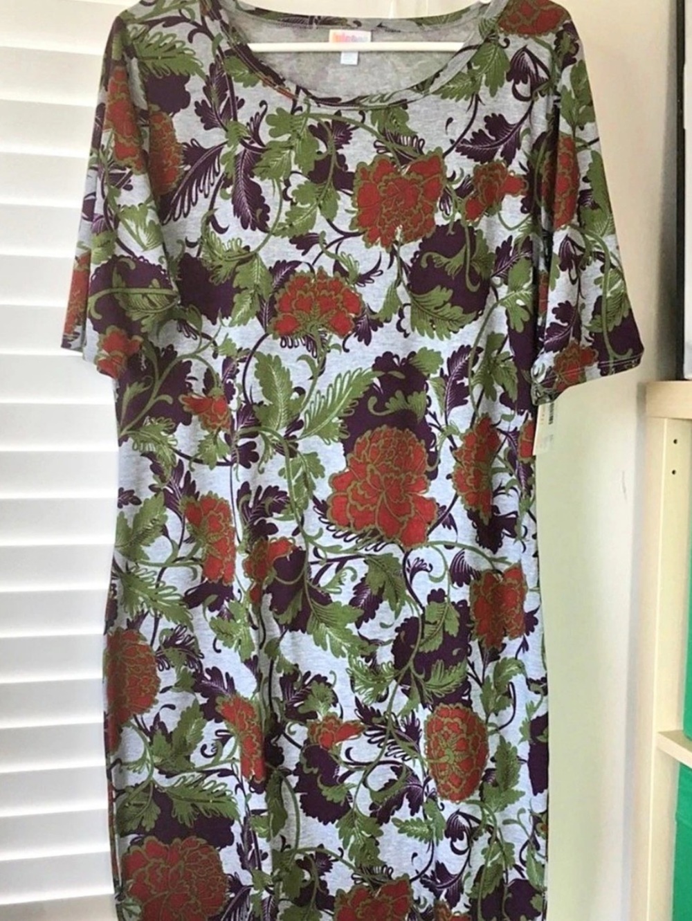 LuLaRoe Julia Dress Floral Midi Dress (XXL)